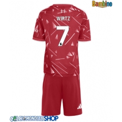 Maglie da calcio Liverpool Florian Wirtz #7 Prima Maglia Bambino 2026-27 Manica Corta + Pantaloni corti)
